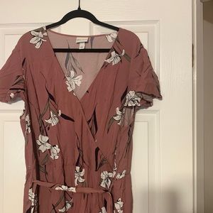 Floral wrap dress